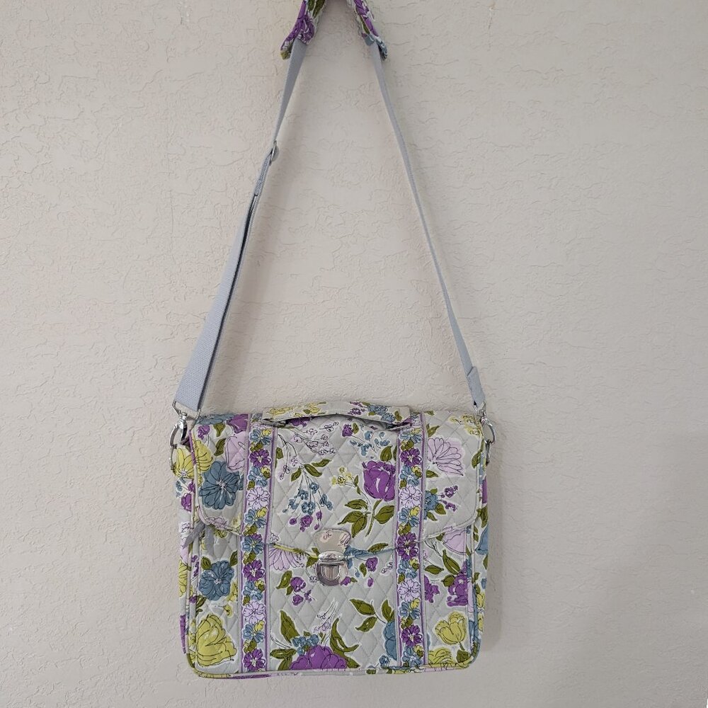 Vera Bradley Watercolor Retired Messenger Laptop Bag Strap Handle 15"